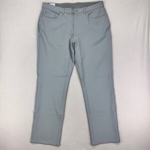 Greg Norman Golf Pants Mens 36x30 Grey Performance Stretch Chino NWT